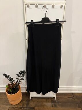 Blossom Black Via Midi Skirt
